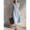 JPNTKY Fashion Summer Spring Sleeveless V-Neck Casual Dresses