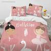 Cartoon Cute Ballet Girl Ballerina Bedding Set Bedroom Soft Modern Bedspreads Comefortable Duvet Cover Quilt Cover Pillowcase
