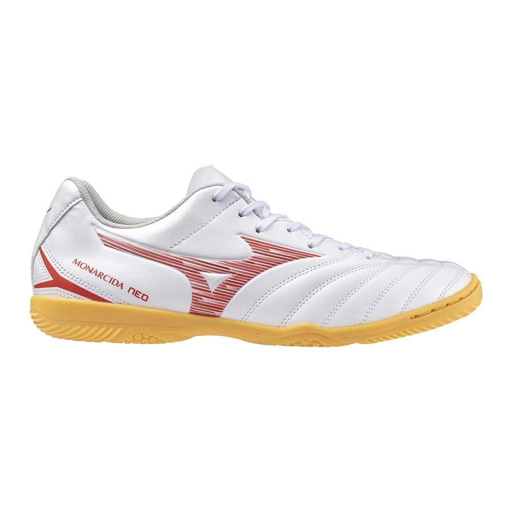 Futsal Shoes Monarcida NEO 3 SELECT IN Club Activities Football Soccer Wide Light Indoor White x Red cm 3E [Mizuno] 25.0