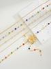 5 Pcs Vintage Floral Colorful Crystal Tassel Necklace Set for Women Exquisite Shiny Rhinestone Choker Boho Party Jewelry Gifts