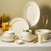 Creative Brushed Ceramic Tableware Cream Nordic High-Value Ceramic Dishes And Chopsticks Household Tableware Housewarming Set