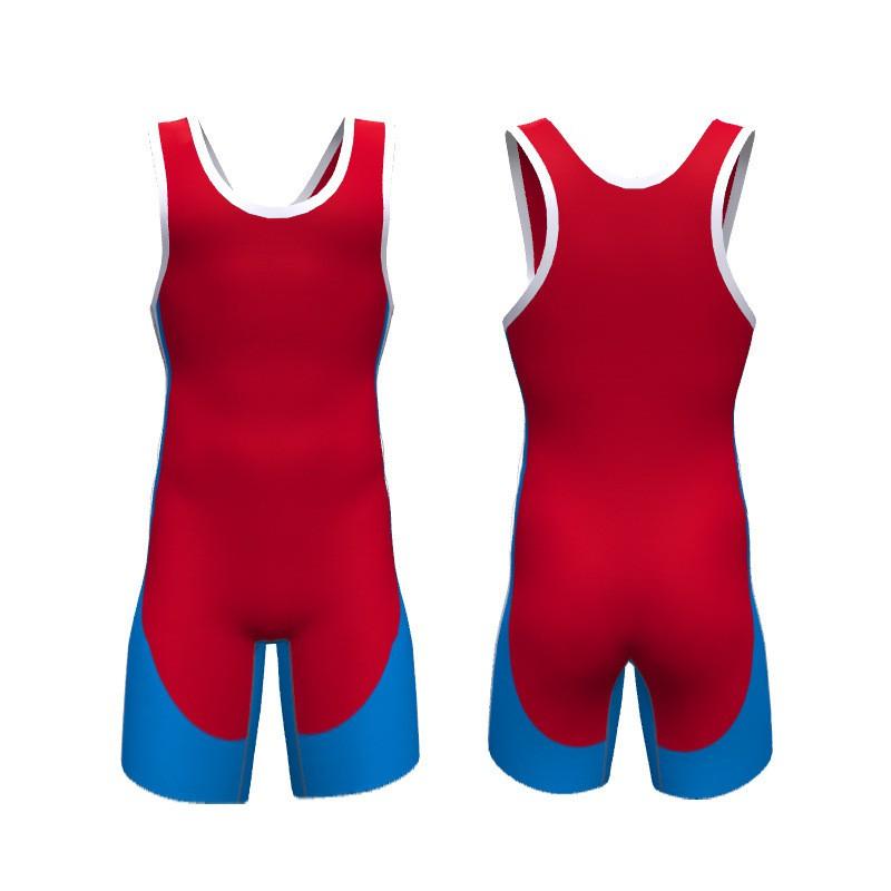 Canottiera da Lotta Libera con Stampa a Trasferimento Termico Uomo Donna Spandex Lycra Tuta Atletica a Compressione