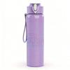 PC Pastel Music Text Minimalist Print 750ml colorful plastic sports water bottle leakproof pop up lid with straw for outdoor work home use