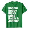 Ronnie Bobby Ricky Mike Ralph and Johnny TShirt for Women Unisex Clothing Graphic Tee Casual Tops Y2k Letters Printed Name Apparel