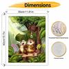 Disney Chipmunks Rain Forest Oil Art Painting Kit Home Wall Decor Handmade Gift For Relaxing DIY Art Project Crafts Hobby Decorating