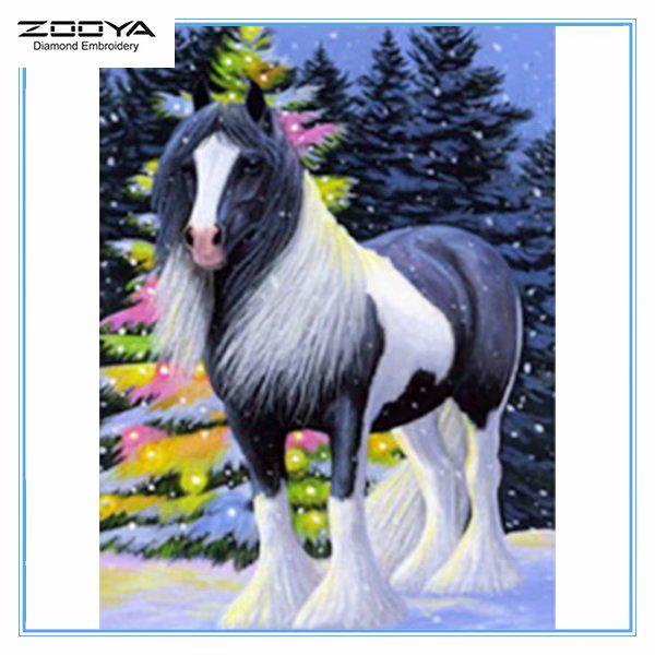 

ZOOYA DIY 3D Алмазная вышивка Крестиком Главная Декор Лошадь