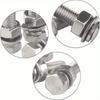 560-piece stainless steel hex bolt, nut, spring, and washer set, M3, M4, M5, and M6, lengths ranging from 10mm to 40mm.