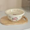 Enameled Retro Fruit Basket Draining Tray Storage Basket Kitchen Accessories Handmade Dishwasher Safe Fruit Serving Bowl