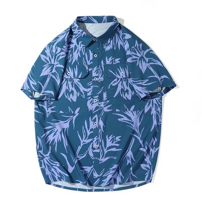 Large Size American Short Sleeved Shirt for Men Summer Plus Size Shirt for Beach Half Sleeved Men
