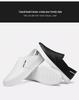 Men's White Leather Slip-on Loafers, Casual Soft Bottom Shoes