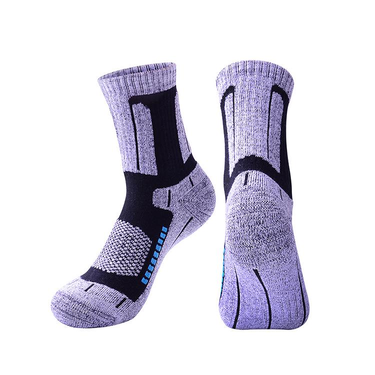 Sell Well New Type Heated Ski Socks Merino Wool Colorful Ski Non Skid Skinners Socks