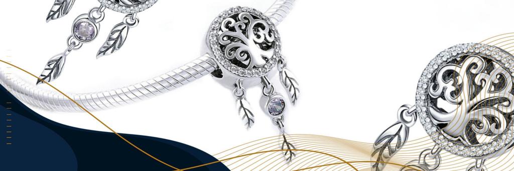 Dreamcatcher Charms 925 Bead Pendant Zircons Beads Tree