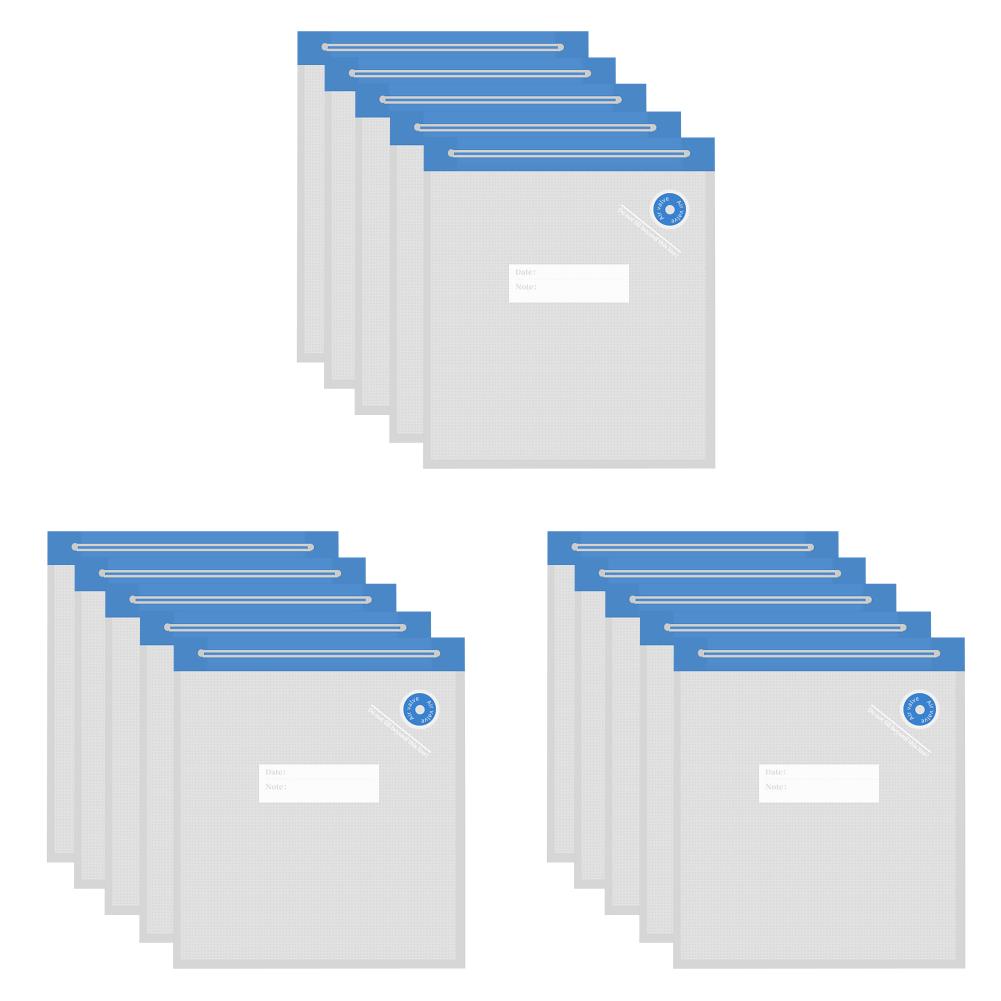 

5 шт. вакуумных пакетов для пищевых продуктов, компрессионный пакет для пищевых продуктов, сохраняющий свежесть (30x34см)