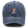 Lovely Fox Print Unisex Snapback Baseball Cap Lightweight Man's Cap Slouchy Adjustable Sun Hat Perfect For Outdoor Sports