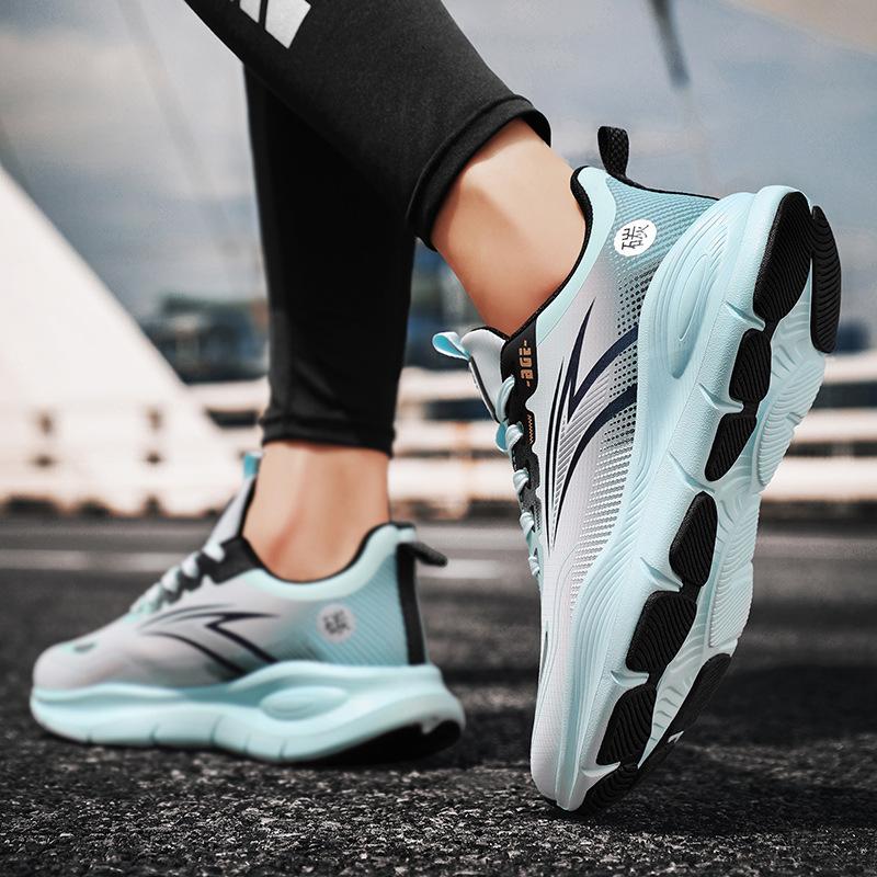 

Четыре сезона Новые легкие уличные кроссовки Мужские дышащие нескользящие кроссовки на толстой подошве Универсальная кожаная обувь на шнуровке для мужчин 39