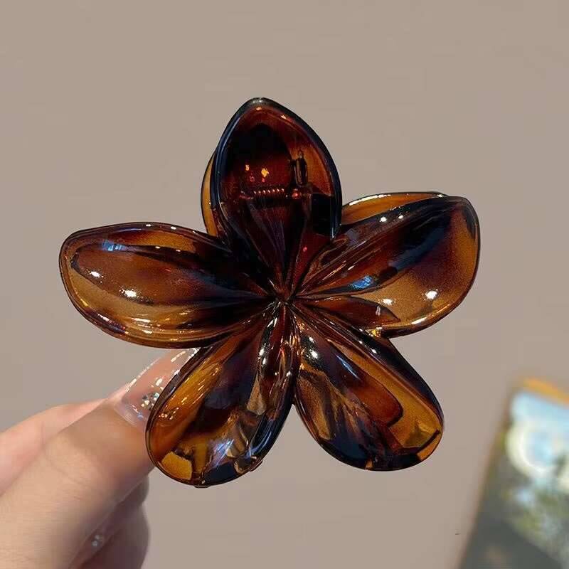

Fashion Flower Hair Claw Korean Large Crab Clamp Vintage Women Ponytail Shark Clip Headdress Hair Accessories Fashion Jewelry