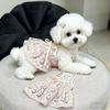 Comfortable Breathable Dog Dress Floral Print Pet Vest Cute Puppy Dress  Dogs Cats