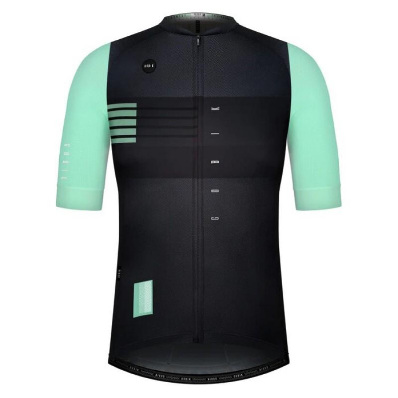 GOBIK Herren Radtrikot Kurzarm Schnelltrocknend Atmungsaktiv Fahrradhemd Rennrad MTB Fahren