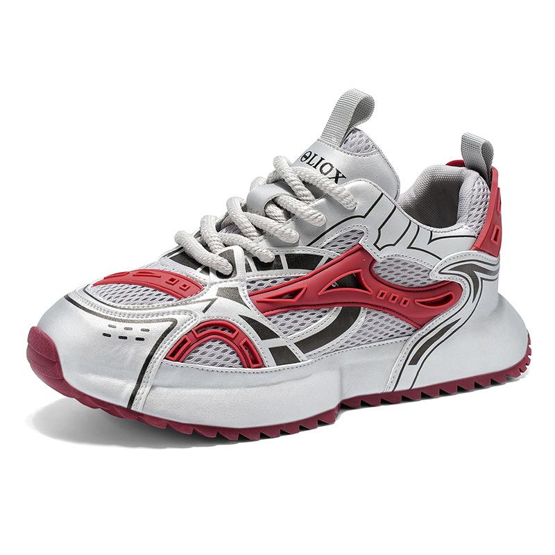 

Men s shoes running shoes summer mesh breathable fashion trend dad shoes new platform sports shoes boys trendy shoes 44