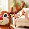 Inflatable Christmas Deer with Thickened Tumbler Base for Holiday Party and Family Interactive Play