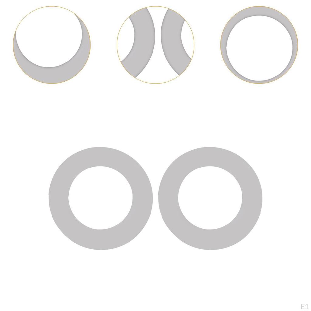 2x Toilet Flush Valve Gasket Clear Easy to Install Seal Bathroom Toilets Seat Accessories for