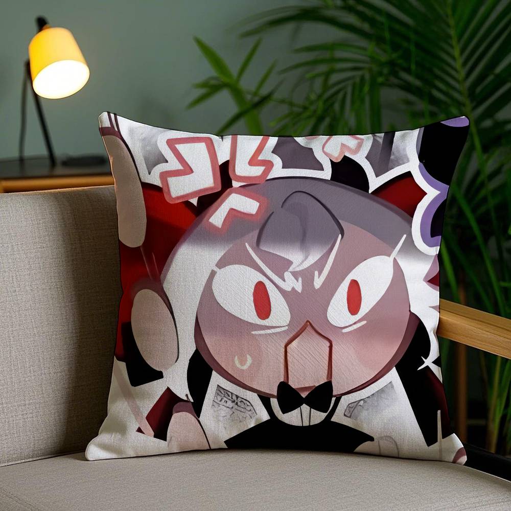 Pillow Case Game C-Cookie Run Kingdom Sofa Short Plush Double-sided HD Printing Room Home Office Gift Cushion Cover