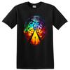Colorful Hexagon Pathway T Shirt Vintage Classic Rock Album Cover Art Style Tee