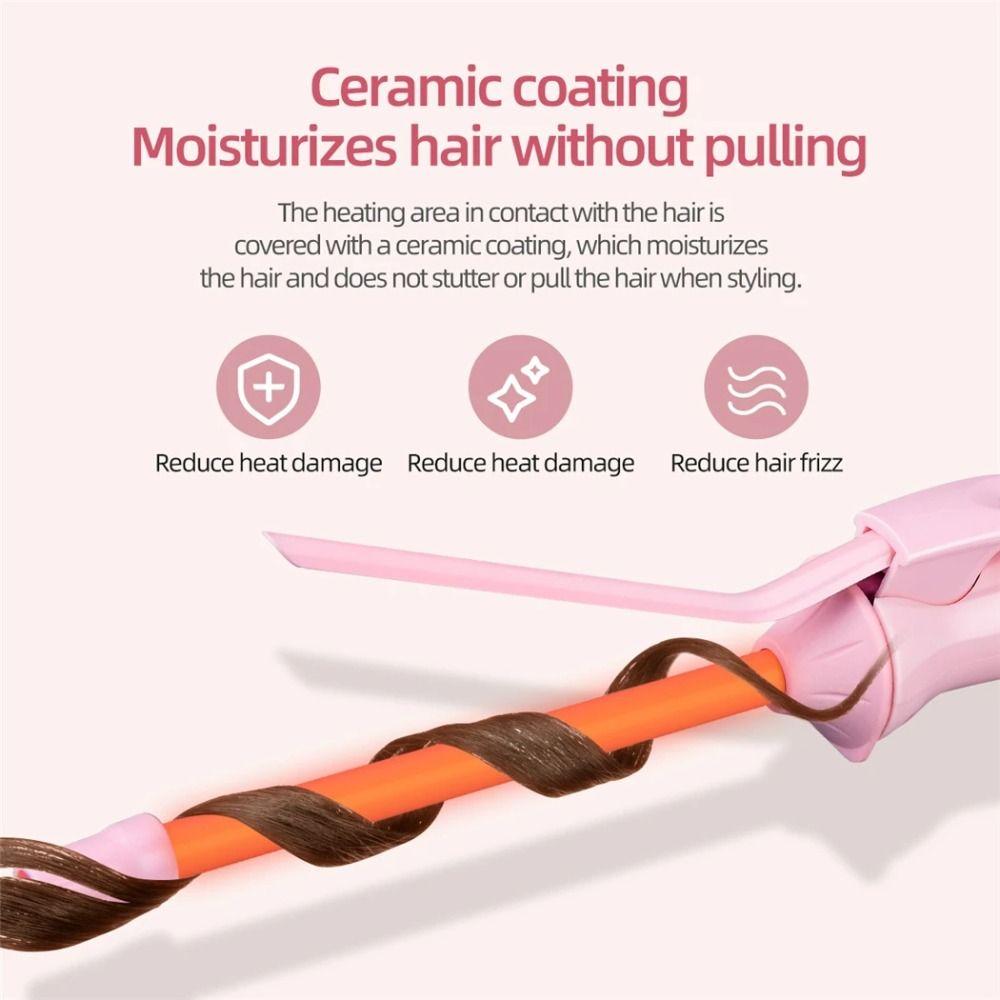 Professional Mini Hair Curling Iron Electric Salon Styling Tool New 9mm Curler Wand