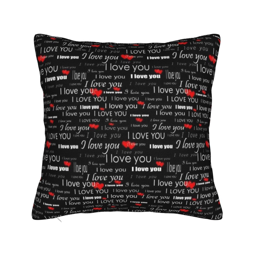 Miłość Pocałunek Czerwone usta Nadruk Poszewki na poduszki Pokrowiec na poduszkę Pokrowce na poduszki Dekoracje do sypialni Y2K Kwadratowe Różne rozmiary