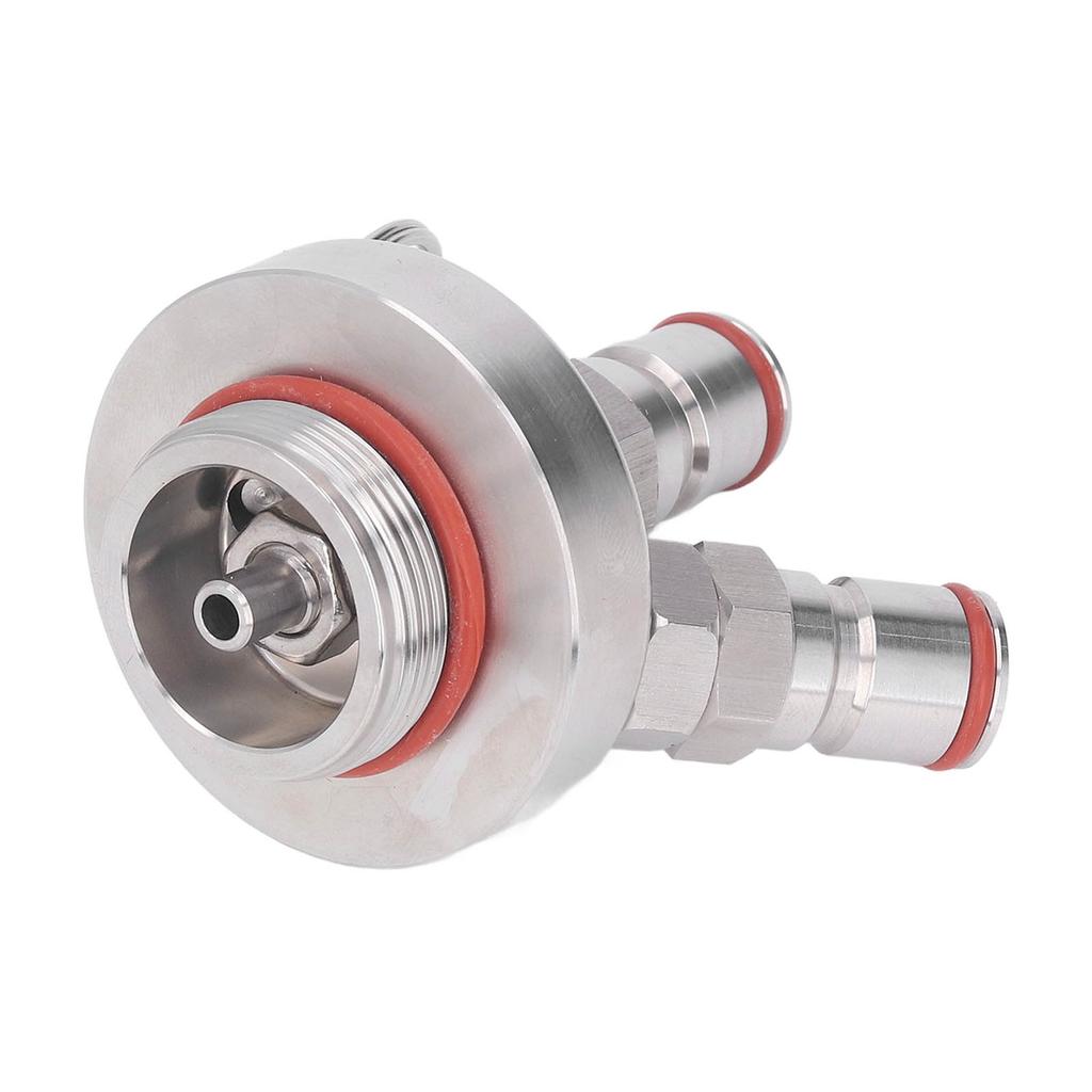 Mini Keg Dispenser Pivo Kohout Dvojitý Kulový Zámek Nerezová Ocel s Hadicí Náhradní Těsnicí Kroužek