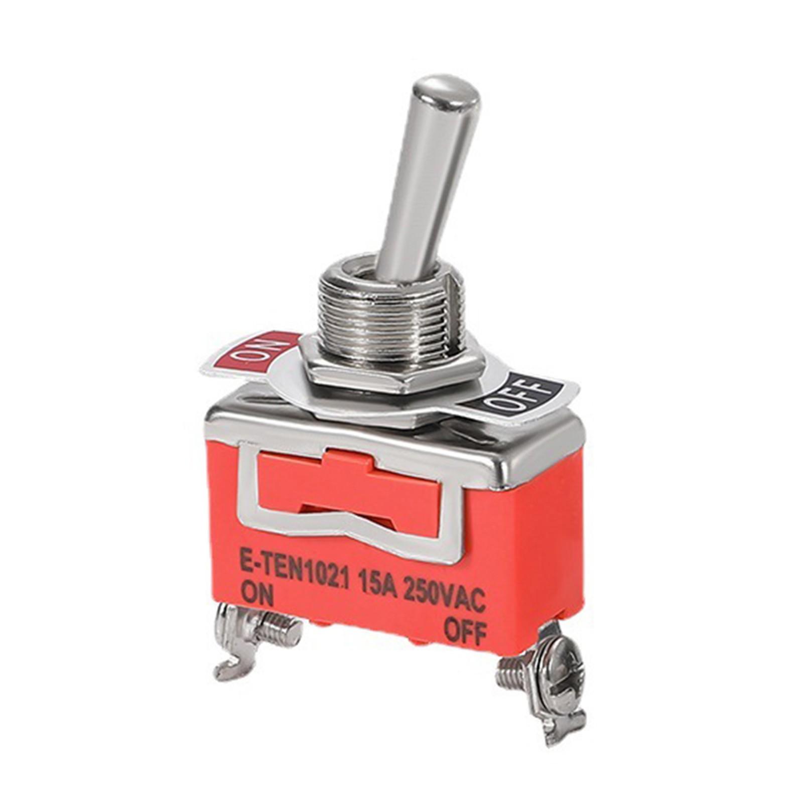 

Номінальний струм 15А Перемикач увімкнення-вимкнення Тумблер 250В Номінальна напруга