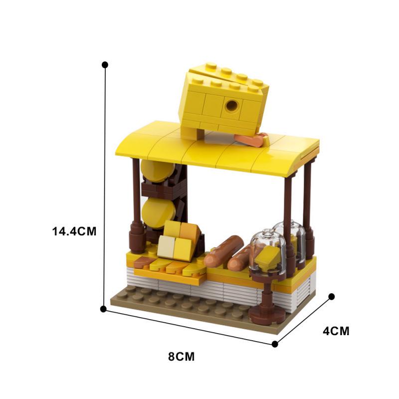 

Cheese Stall Building Blocks Model: Educational Toy & Ornament MOC-137992