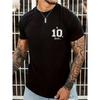 Men's Summer Fashion T-Shirt with Unique Graphic Print - Casual Round Neck, Machine Washable