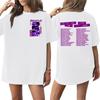 Adult and Kids Casual Letter Print Short Sleeve T-Shirt for Family Matching Everyday Wear