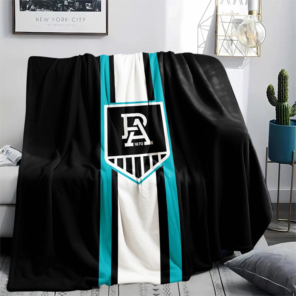 Port Adelaide Druck Flanelldecke, Hohe Qualität, Bequem für alle Jahreszeiten, Heimdekoration, Wärme und Komfort, Perfekt für Weihnachtsgeschenke