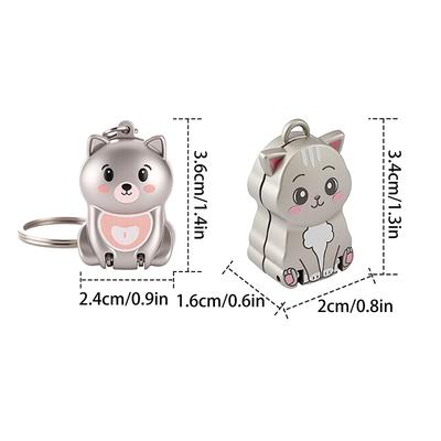 1 Pcs Puppy Shape Keychain Foldable Nail Clipper Stainless Steel Rotary Toenail & Fingernail Manicure Trimmer Exquisite Kitten