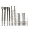 Zhishi 17-Piece Electric Hammer Drill and Chisel Set