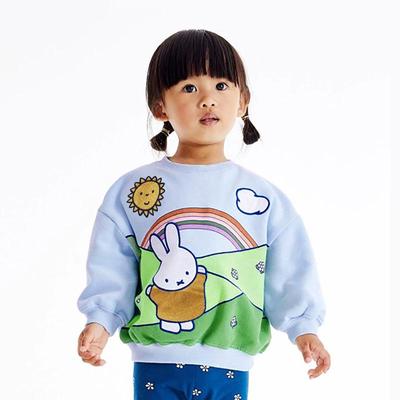 Europäisches & Amerikanisches Cartoon Rundhals Langarm Sweatshirt für kleine Mädchen - Herbstmode