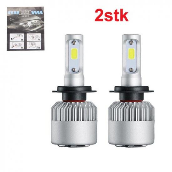 2PCS H7 LED Headlight Bulbs Lamps Dimmed Xenon Halogen Super Bright 80W 8000LM