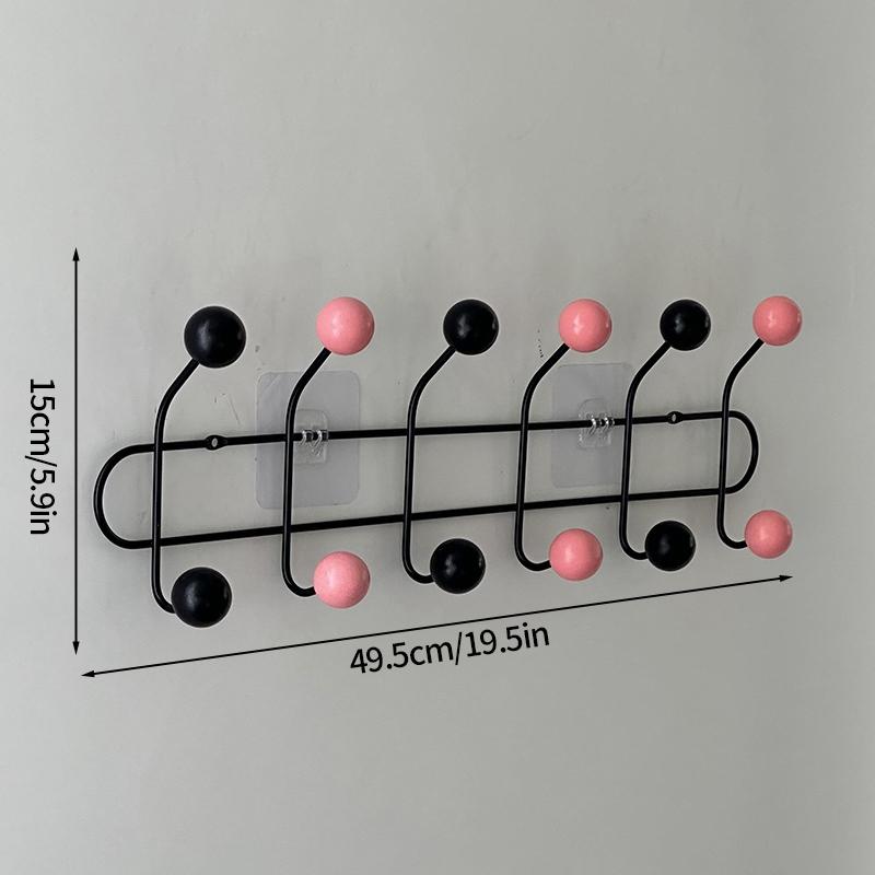 Key Storage Hook Multi-functional Hook Coat Living Room Bedroom Storage Hooks Wall Non-marking Decoration Accessories