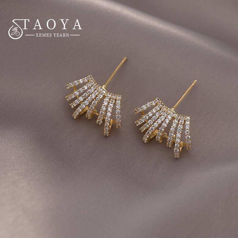2026 New Exquisite Luxury Zircon Small Earrings For Women Fashion Korean Jewelry Minimalist Party Sexy Girl's Unusual Earrings