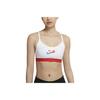 Dri-FIT Indy Color Block Sportovní podprsenka pro nízkou zátěž Dámské spodní prádlo Bílá DB9989-100