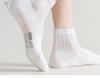 Children's Summer Breathable Mid-Calf Cotton Mesh Socks - White, Seamless, Right-Angle Design