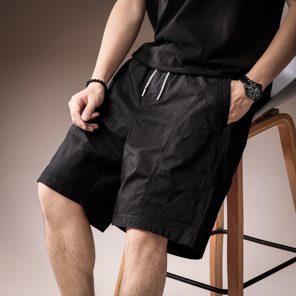 High-end American Urban Functional Wind Tooling Five-point Pants Men's Summer Loose Casual Straight Large-size Trendy Shorts