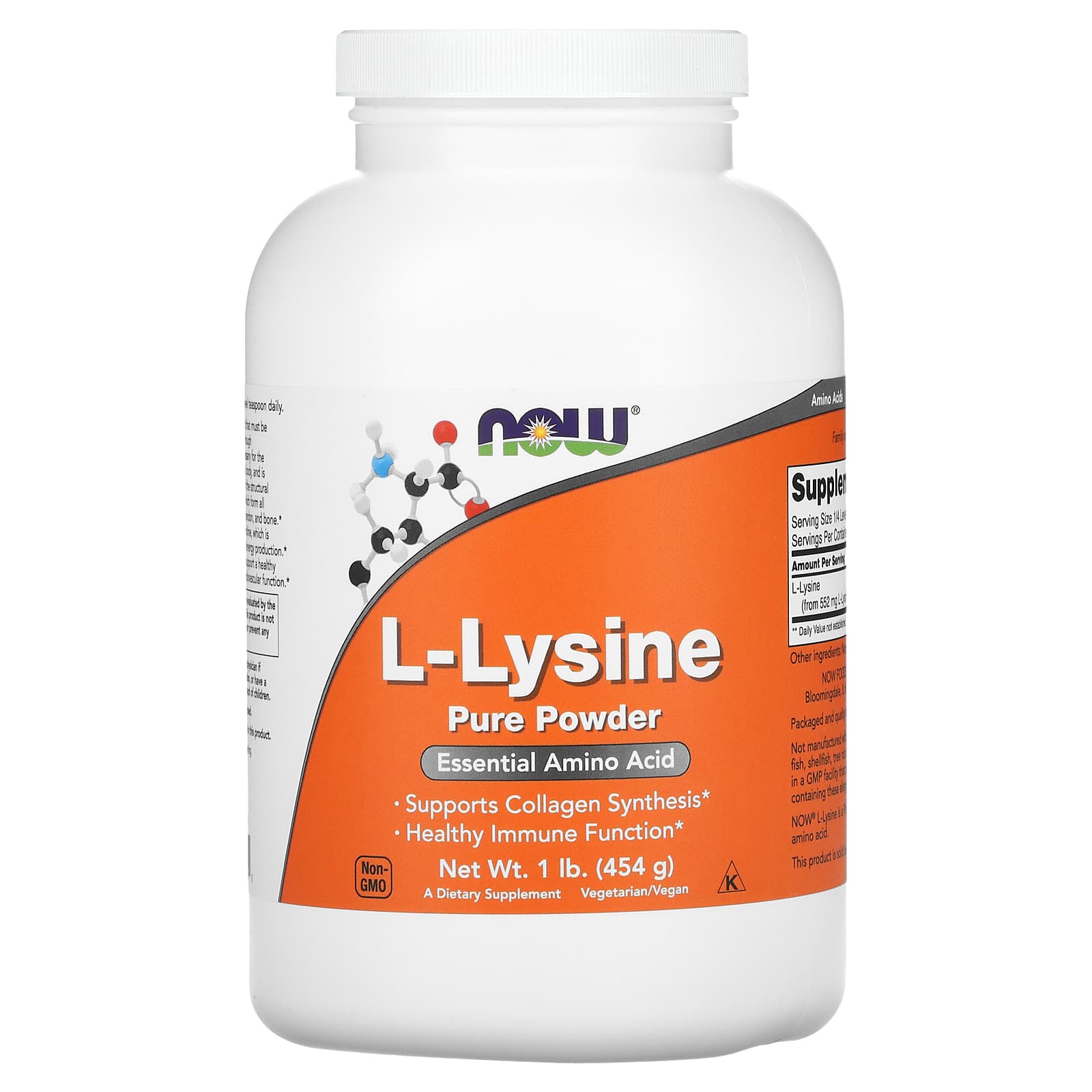 

L-Lysine Pure Powder, 454G(1Lb)