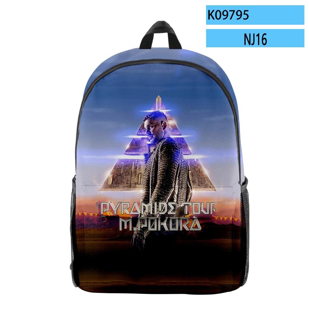 Hip Hop Popular Harajuku M Pokora Pupil Bookbag Notebook Backpacks 3D Print Oxford Waterproof Boys/Girls Travel Backpacks