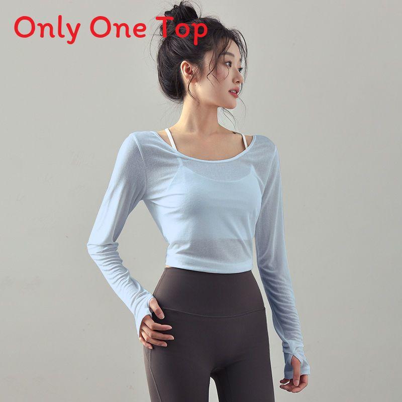 T Shirt Women Long Sleeve Polyester Sexy Back Tie Yoga Top For Workout And Casual Wear
