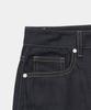 EXCONTAINER Semi-Wide Raw Denim Pants (Raw Indigo)