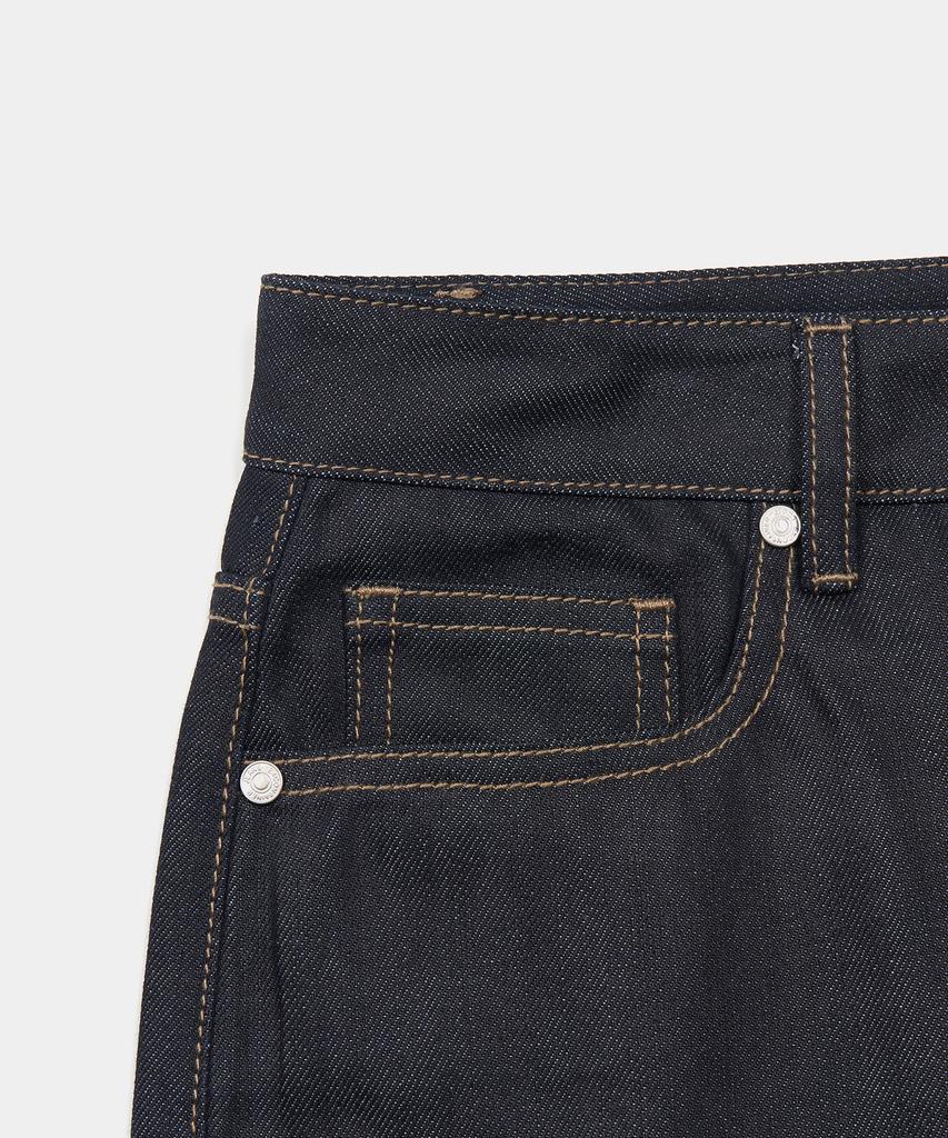 EXCONTAINER Semi-Wide Raw Denim Pants (Raw Indigo)