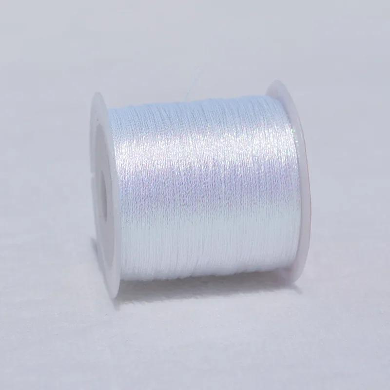 50Meters 0.4mm Colorful Thread For DIY Handmade Necklace Bracelet Braided Rope Embroidery Crochet String Jewelry Making 2046